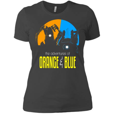 T-Shirts Heavy Metal / X-Small Adventure Orange and Blue Women's Premium T-Shirt