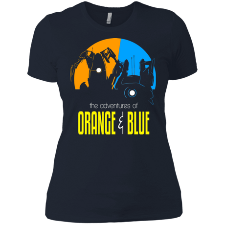 T-Shirts Midnight Navy / X-Small Adventure Orange and Blue Women's Premium T-Shirt