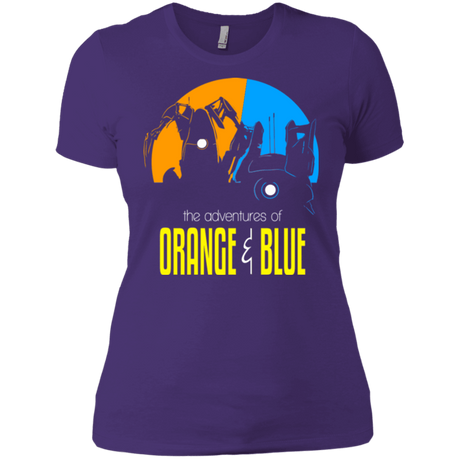 T-Shirts Purple Rush/ / X-Small Adventure Orange and Blue Women's Premium T-Shirt