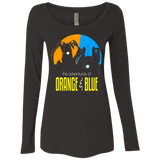 T-Shirts Vintage Black / S Adventure Orange and Blue Women's Triblend Long Sleeve Shirt