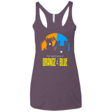 T-Shirts Vintage Purple / X-Small Adventure Orange and Blue Women's Triblend Racerback Tank