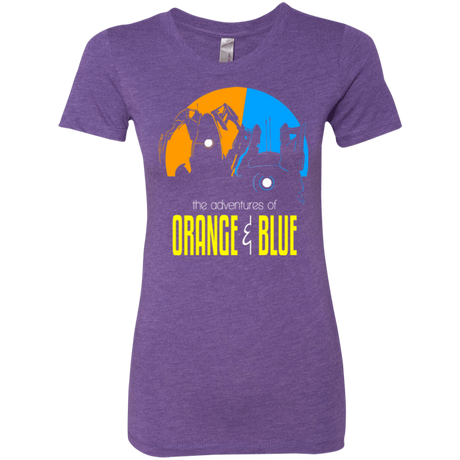 T-Shirts Purple Rush / S Adventure Orange and Blue Women's Triblend T-Shirt