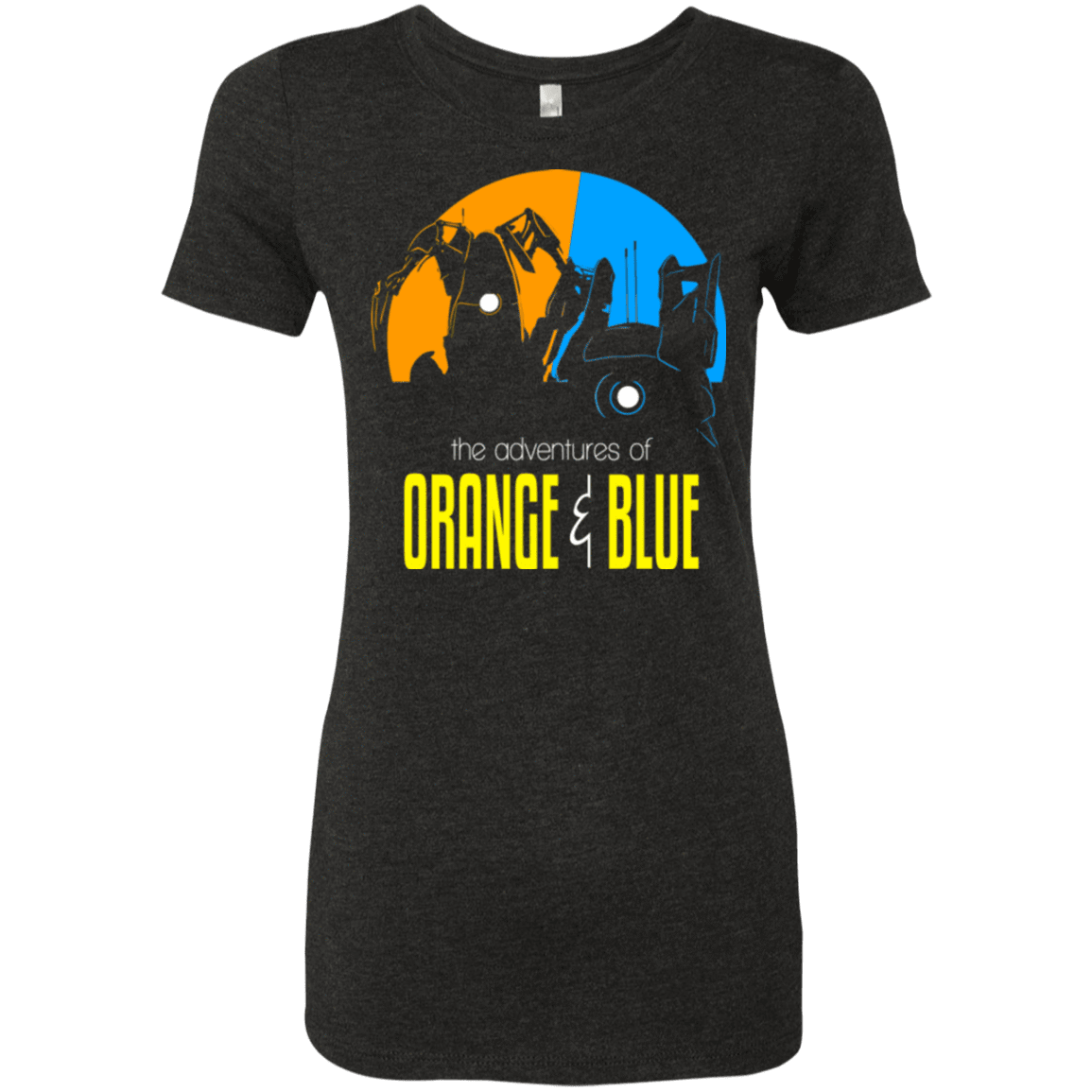 T-Shirts Vintage Black / S Adventure Orange and Blue Women's Triblend T-Shirt