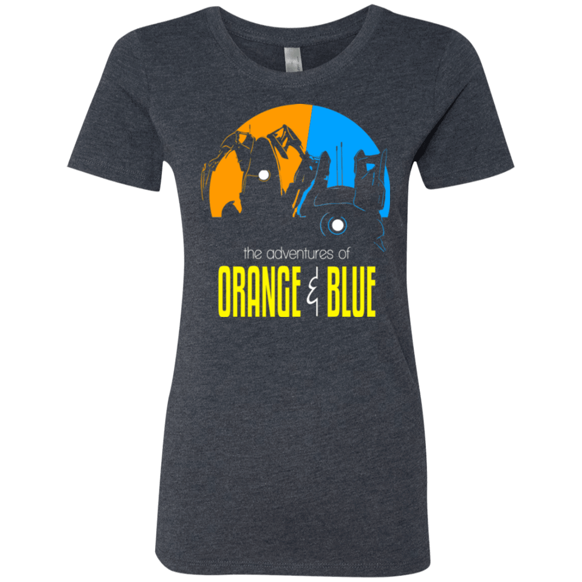 T-Shirts Vintage Navy / S Adventure Orange and Blue Women's Triblend T-Shirt