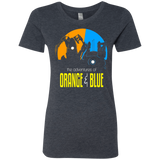 T-Shirts Vintage Navy / S Adventure Orange and Blue Women's Triblend T-Shirt