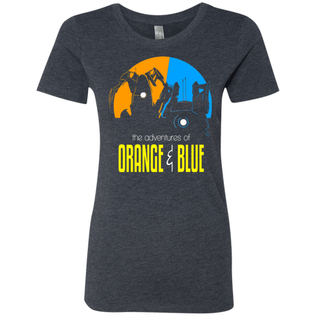 T-Shirts Vintage Navy / S Adventure Orange and Blue Women's Triblend T-Shirt