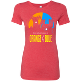 T-Shirts Vintage Red / S Adventure Orange and Blue Women's Triblend T-Shirt
