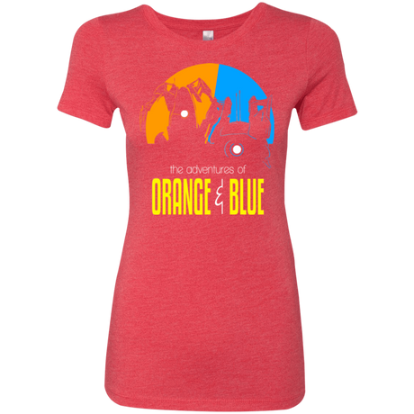 T-Shirts Vintage Red / S Adventure Orange and Blue Women's Triblend T-Shirt