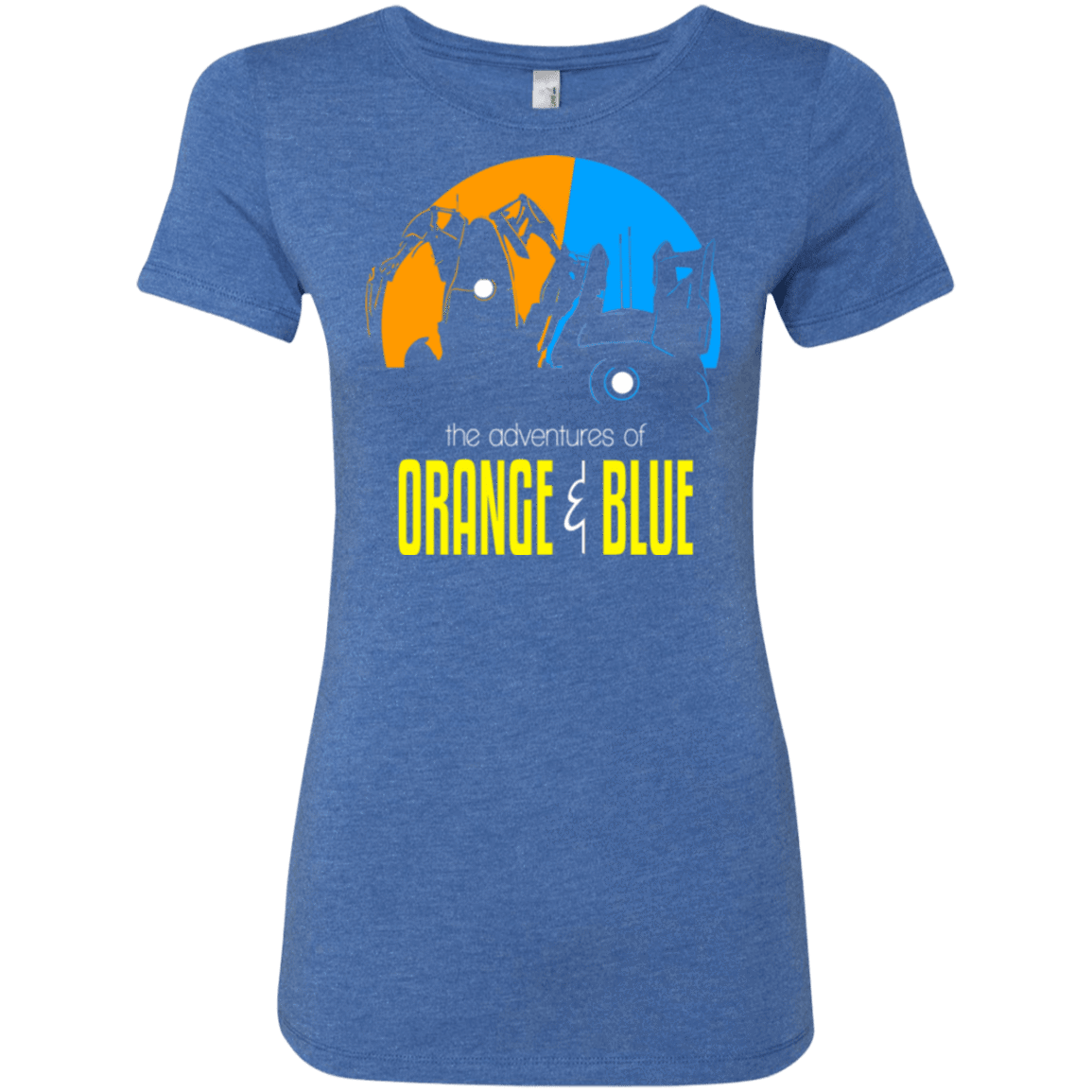 T-Shirts Vintage Royal / S Adventure Orange and Blue Women's Triblend T-Shirt