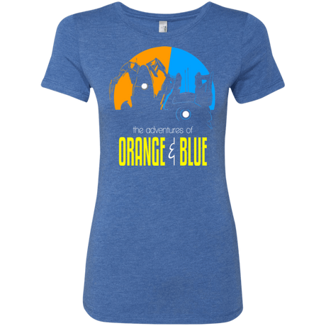 T-Shirts Vintage Royal / S Adventure Orange and Blue Women's Triblend T-Shirt