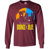 T-Shirts Maroon / YS Adventure Orange and Blue Youth Long Sleeve T-Shirt