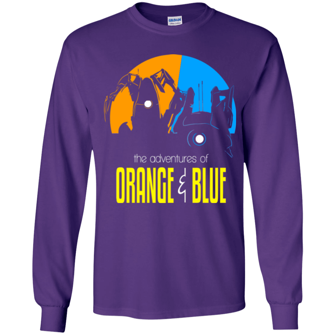 T-Shirts Purple / YS Adventure Orange and Blue Youth Long Sleeve T-Shirt