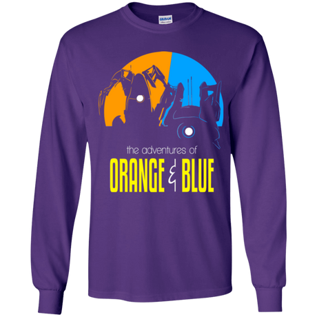 T-Shirts Purple / YS Adventure Orange and Blue Youth Long Sleeve T-Shirt