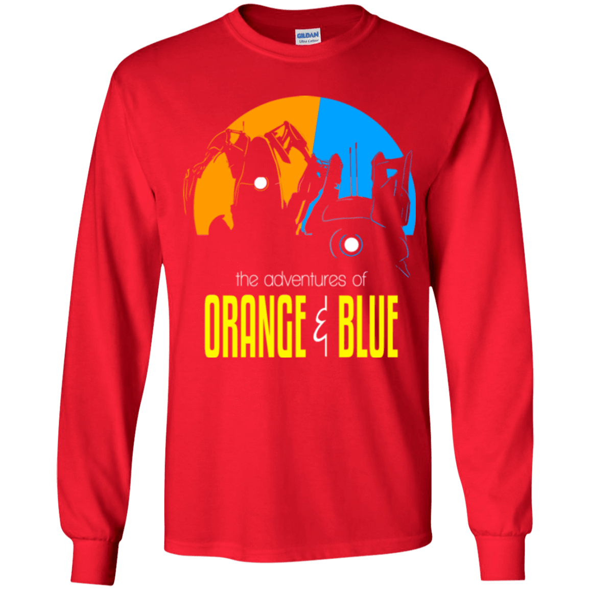 T-Shirts Red / YS Adventure Orange and Blue Youth Long Sleeve T-Shirt