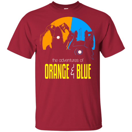 T-Shirts Cardinal / YXS Adventure Orange and Blue Youth T-Shirt