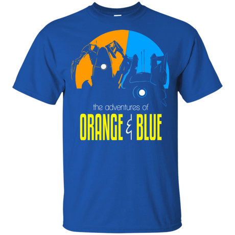 T-Shirts Royal / YXS Adventure Orange and Blue Youth T-Shirt