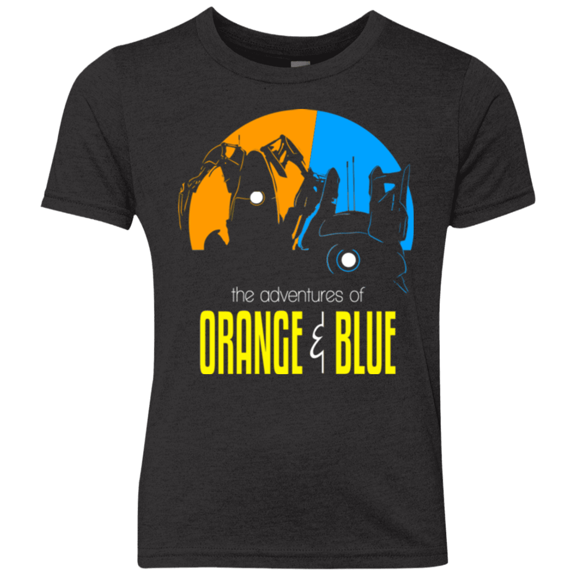 T-Shirts Vintage Black / YXS Adventure Orange and Blue Youth Triblend T-Shirt