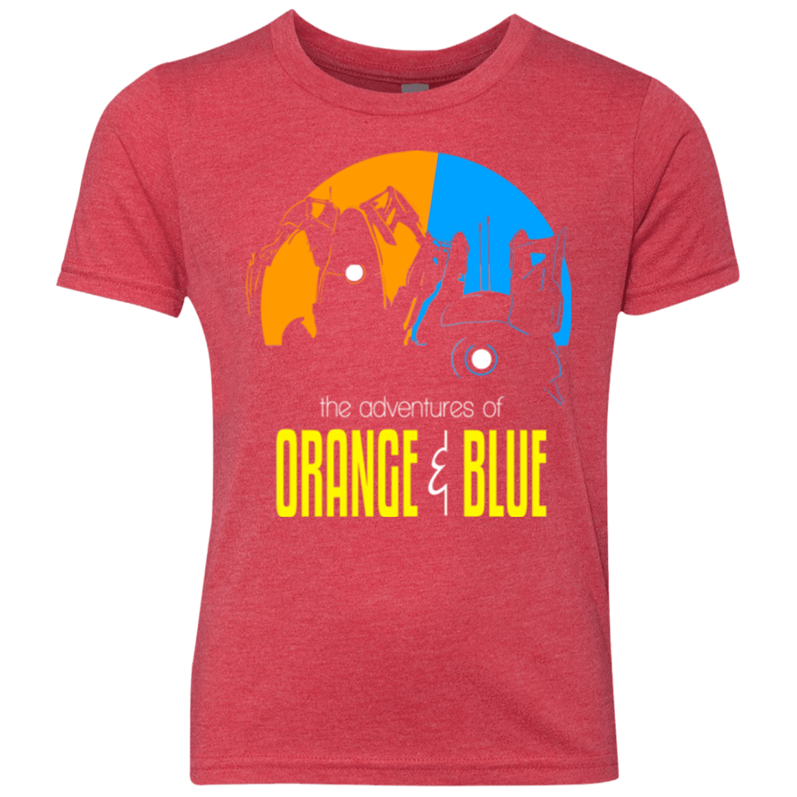 T-Shirts Vintage Red / YXS Adventure Orange and Blue Youth Triblend T-Shirt