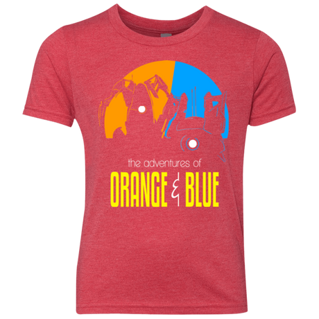 T-Shirts Vintage Red / YXS Adventure Orange and Blue Youth Triblend T-Shirt
