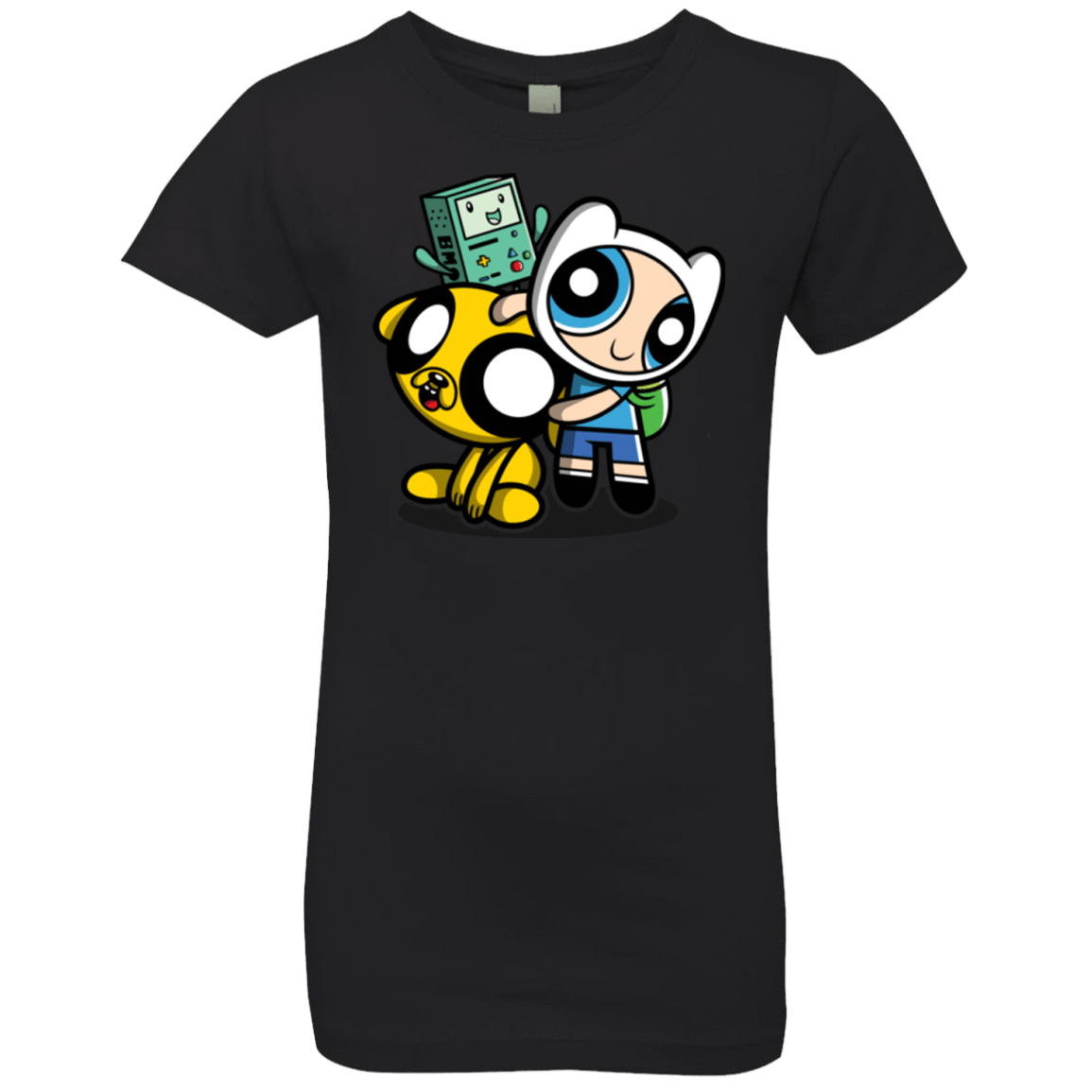 T-Shirts Black / YXS Adventure Puff Buds Girls Premium T-Shirt