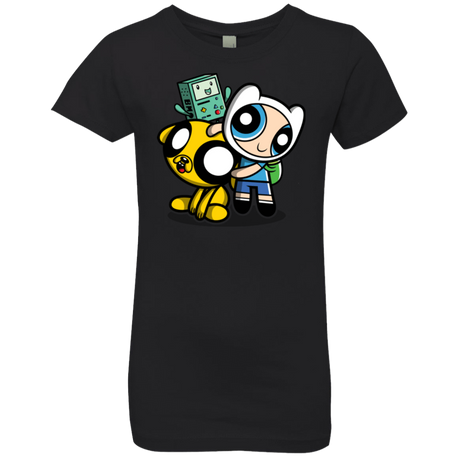 T-Shirts Black / YXS Adventure Puff Buds Girls Premium T-Shirt