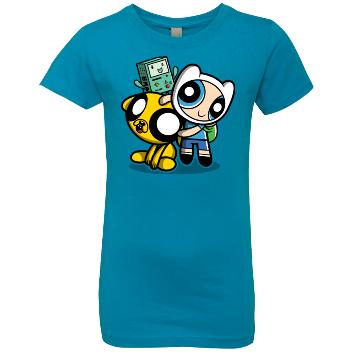 T-Shirts Turquoise / YXS Adventure Puff Buds Girls Premium T-Shirt