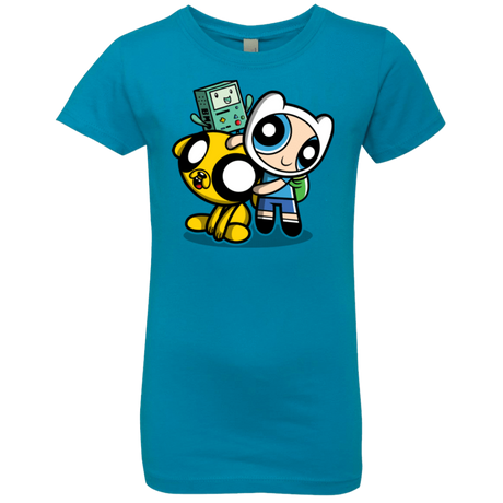 T-Shirts Turquoise / YXS Adventure Puff Buds Girls Premium T-Shirt