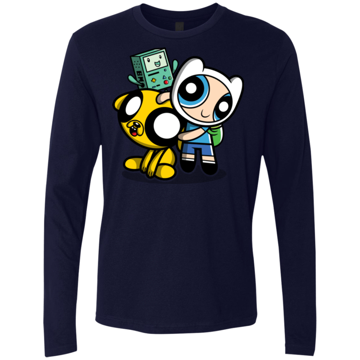 T-Shirts Midnight Navy / Small Adventure Puff Buds Men's Premium Long Sleeve