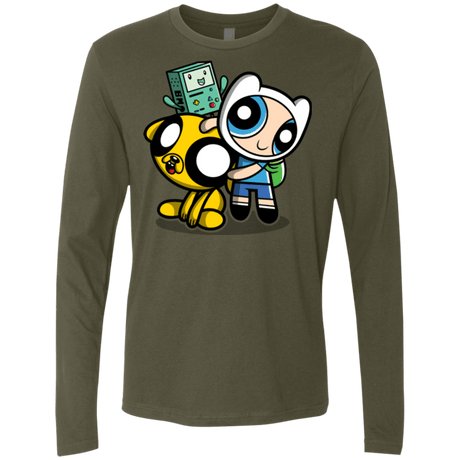 T-Shirts Military Green / Small Adventure Puff Buds Men's Premium Long Sleeve