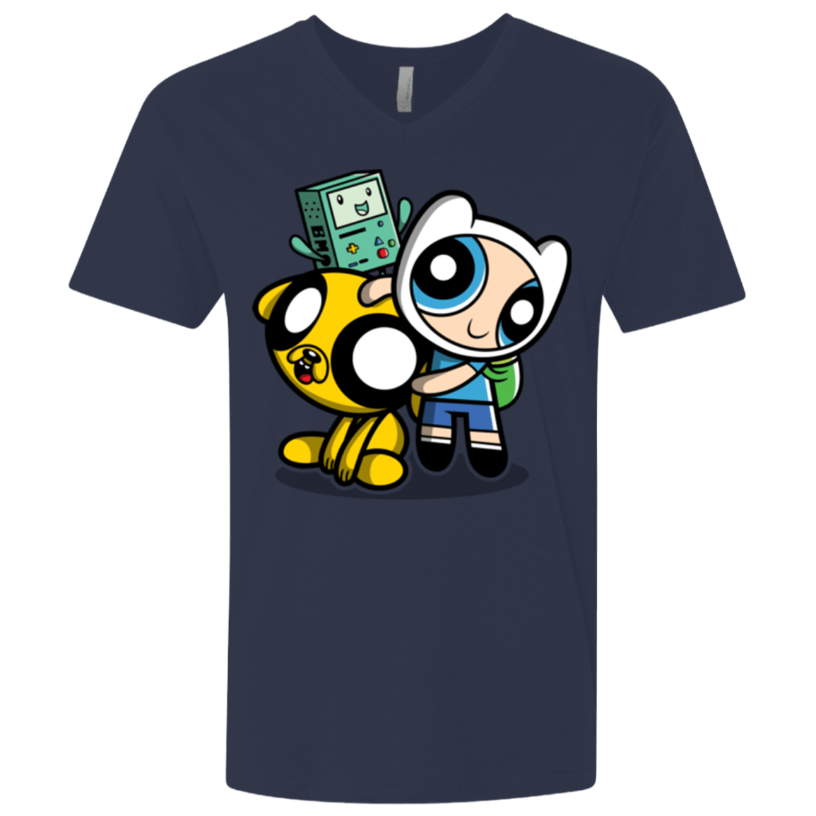 T-Shirts Midnight Navy / X-Small Adventure Puff Buds Men's Premium V-Neck