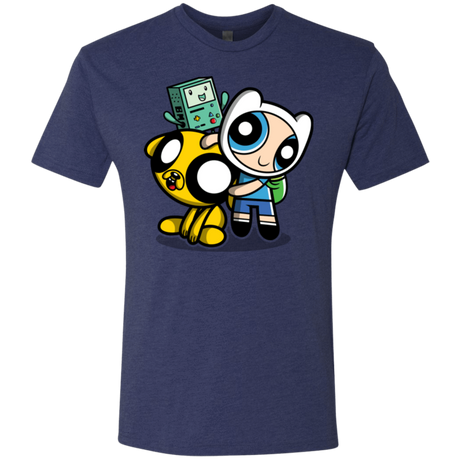 T-Shirts Vintage Navy / Small Adventure Puff Buds Men's Triblend T-Shirt