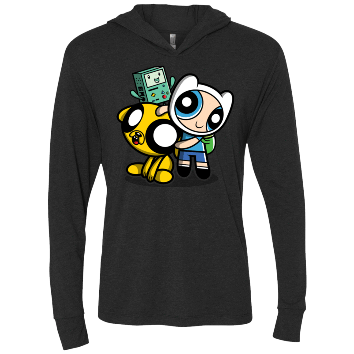 T-Shirts Vintage Black / X-Small Adventure Puff Buds Triblend Long Sleeve Hoodie Tee