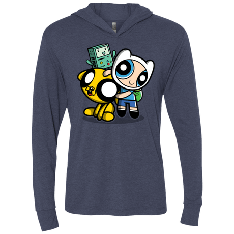 T-Shirts Vintage Navy / X-Small Adventure Puff Buds Triblend Long Sleeve Hoodie Tee