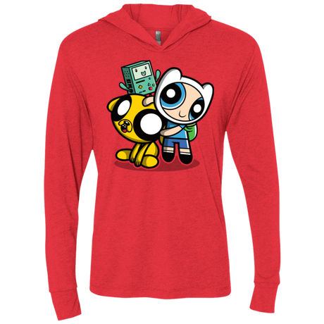 T-Shirts Vintage Red / X-Small Adventure Puff Buds Triblend Long Sleeve Hoodie Tee