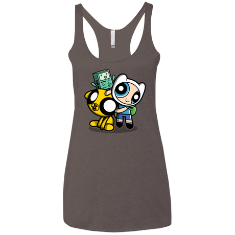 T-Shirts Macchiato / X-Small Adventure Puff Buds Women's Triblend Racerback Tank