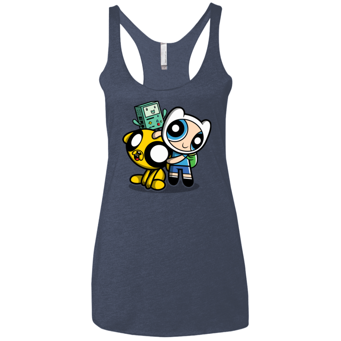 T-Shirts Vintage Navy / X-Small Adventure Puff Buds Women's Triblend Racerback Tank