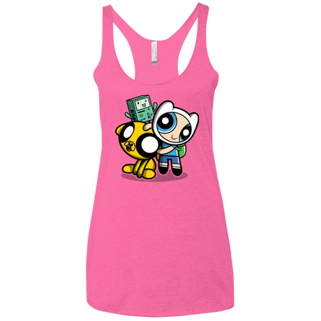 T-Shirts Vintage Pink / X-Small Adventure Puff Buds Women's Triblend Racerback Tank