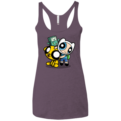 T-Shirts Vintage Purple / X-Small Adventure Puff Buds Women's Triblend Racerback Tank