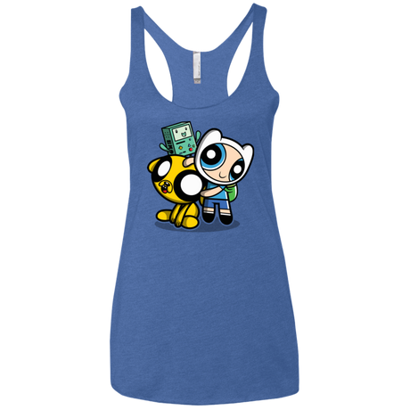 T-Shirts Vintage Royal / X-Small Adventure Puff Buds Women's Triblend Racerback Tank