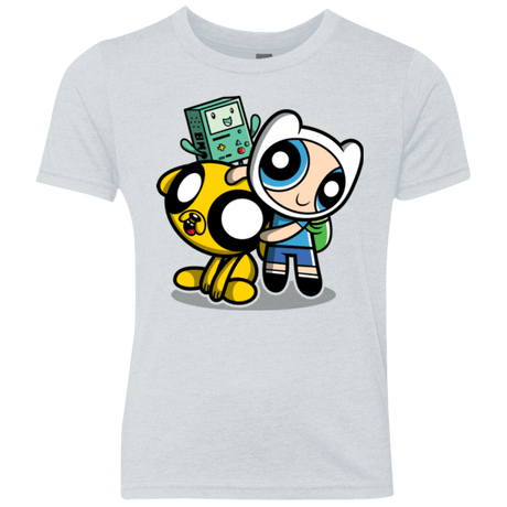 T-Shirts Heather White / YXS Adventure Puff Buds Youth Triblend T-Shirt