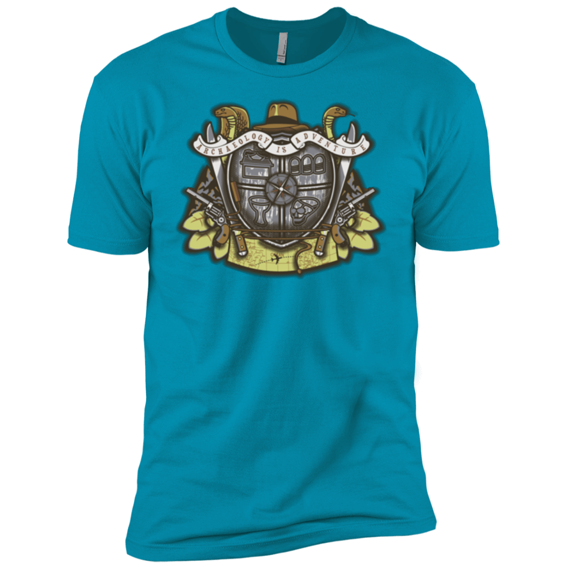 T-Shirts Turquoise / YXS Adventurer's Crest Boys Premium T-Shirt