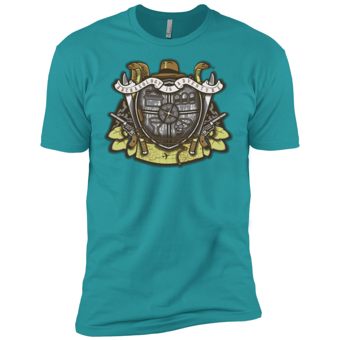 T-Shirts Tahiti Blue / X-Small Adventurer's Crest Men's Premium T-Shirt