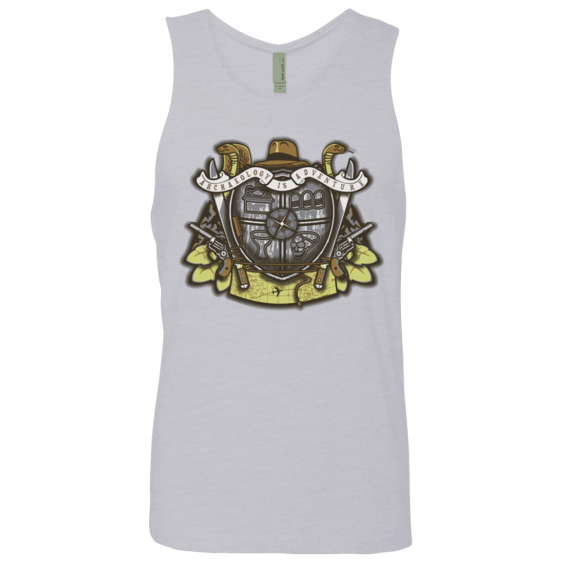 T-Shirts Heather Grey / Small Adventurer's Crest Men's Premium Tank Top