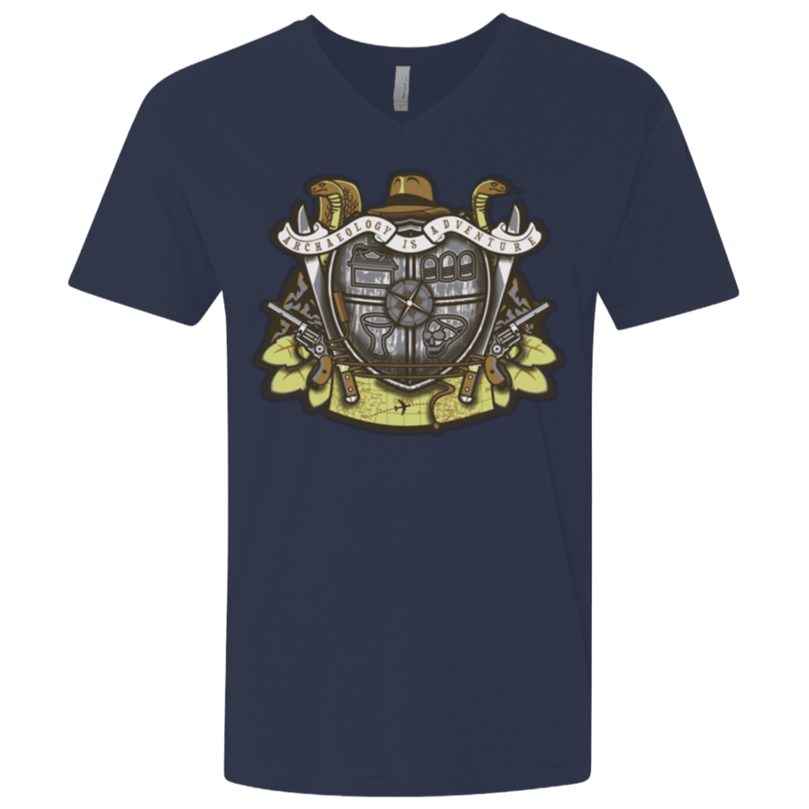 T-Shirts Midnight Navy / X-Small Adventurer's Crest Men's Premium V-Neck