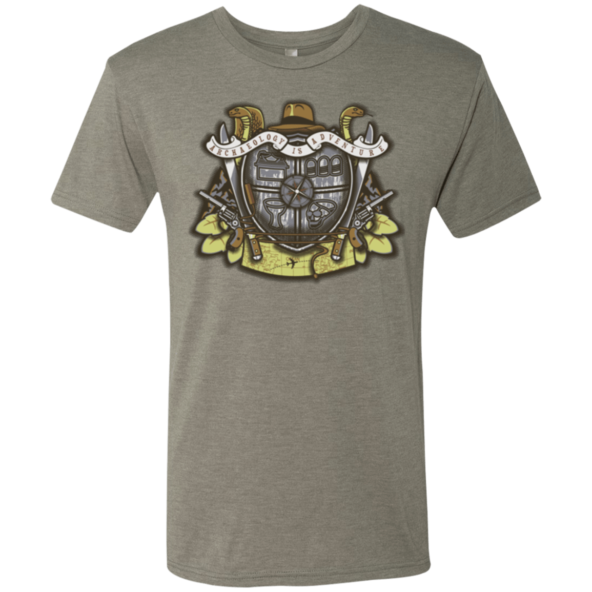 T-Shirts Venetian Grey / Small Adventurer's Crest Men's Triblend T-Shirt