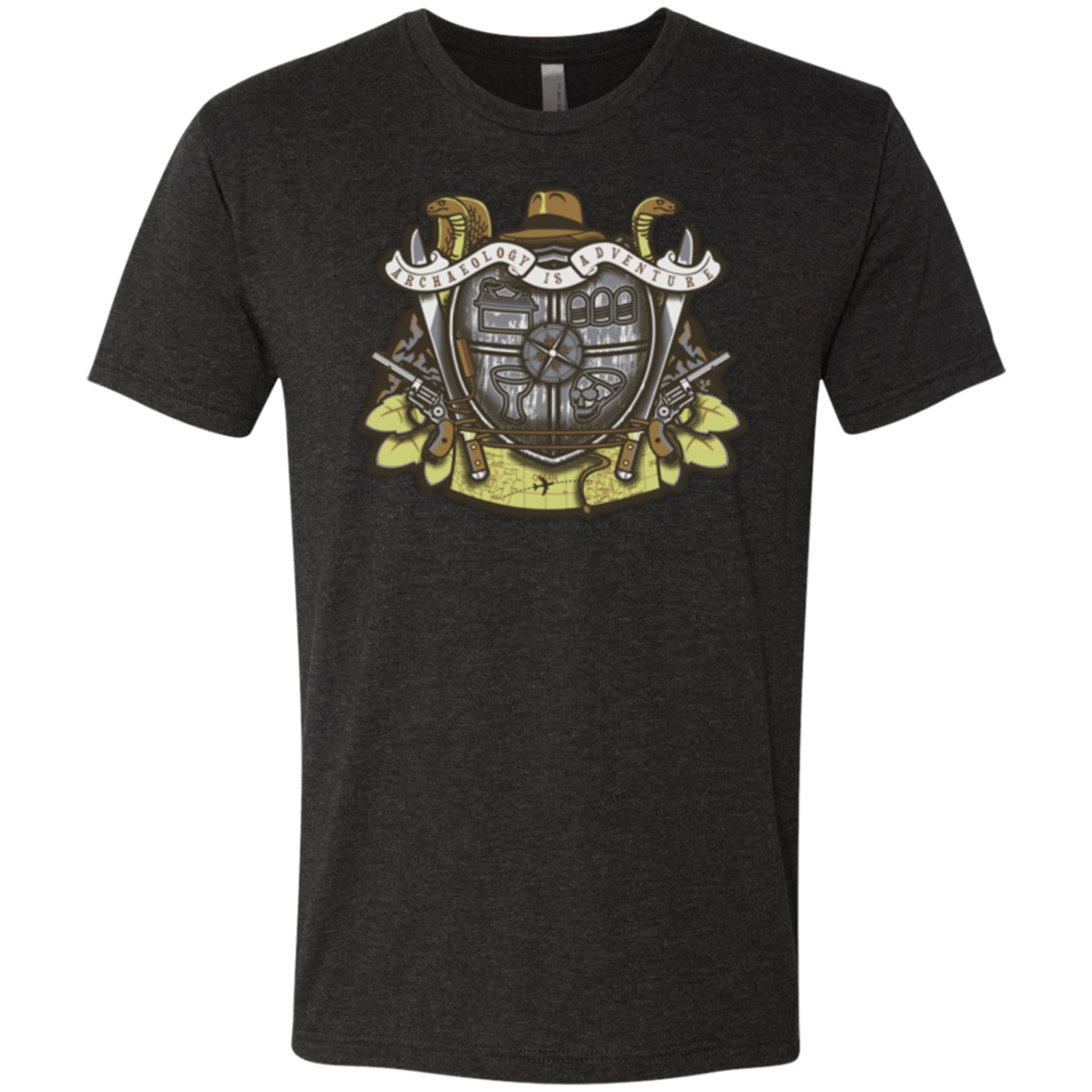 T-Shirts Vintage Black / Small Adventurer's Crest Men's Triblend T-Shirt