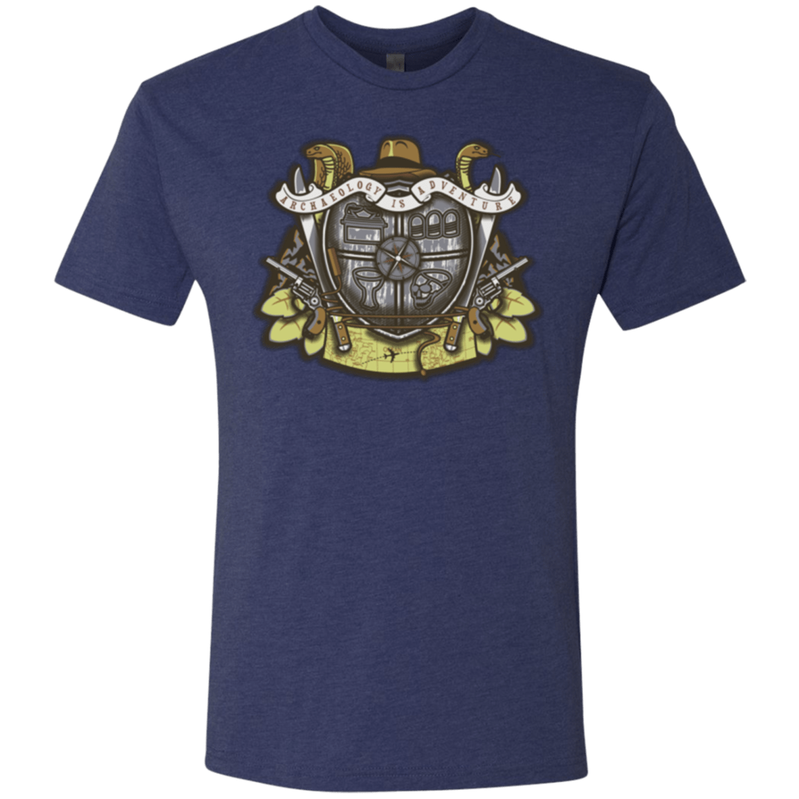 T-Shirts Vintage Navy / Small Adventurer's Crest Men's Triblend T-Shirt