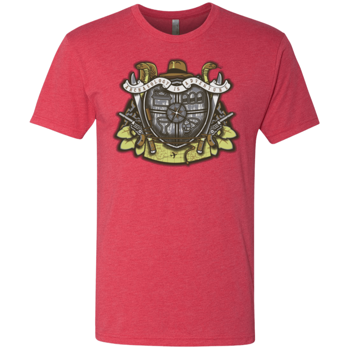 T-Shirts Vintage Red / Small Adventurer's Crest Men's Triblend T-Shirt