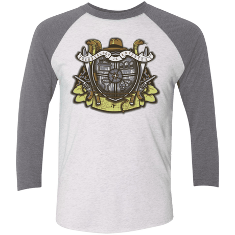 T-Shirts Heather White/Premium Heather / X-Small Adventurer's Crest Triblend 3/4 Sleeve