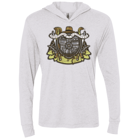 T-Shirts Heather White / X-Small Adventurer's Crest Triblend Long Sleeve Hoodie Tee